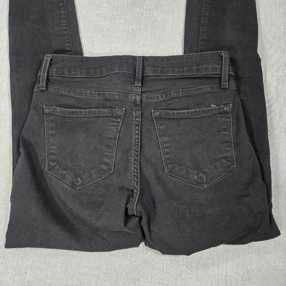 Old Navy Wom Sz 2 Rockstar Super Skinny Black Jeans Skate Surf Emo Teen Goth EUC - Picture 5 of 5